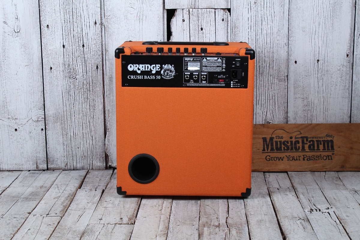 Orange CRUSH BASS 50 Electric Bass Guitar Amplifier 50 Watt 1 x 12 Combo Amp