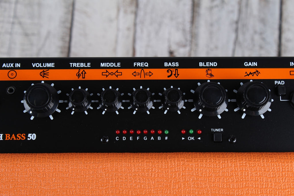 Orange CRUSH BASS 50 Electric Bass Guitar Amplifier 50 Watt 1 x 12 Combo Amp
