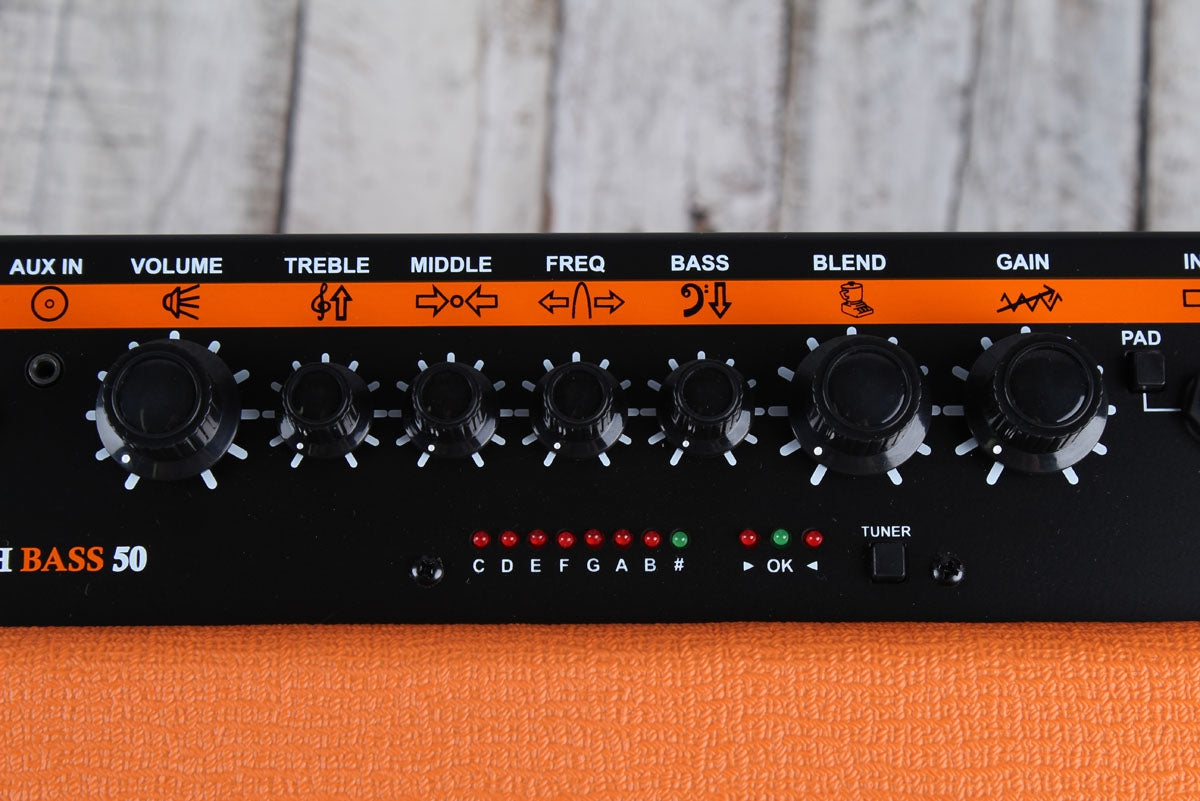 Orange CRUSH BASS 50 Electric Bass Guitar Amplifier 50 Watt 1 x 12 Combo Amp