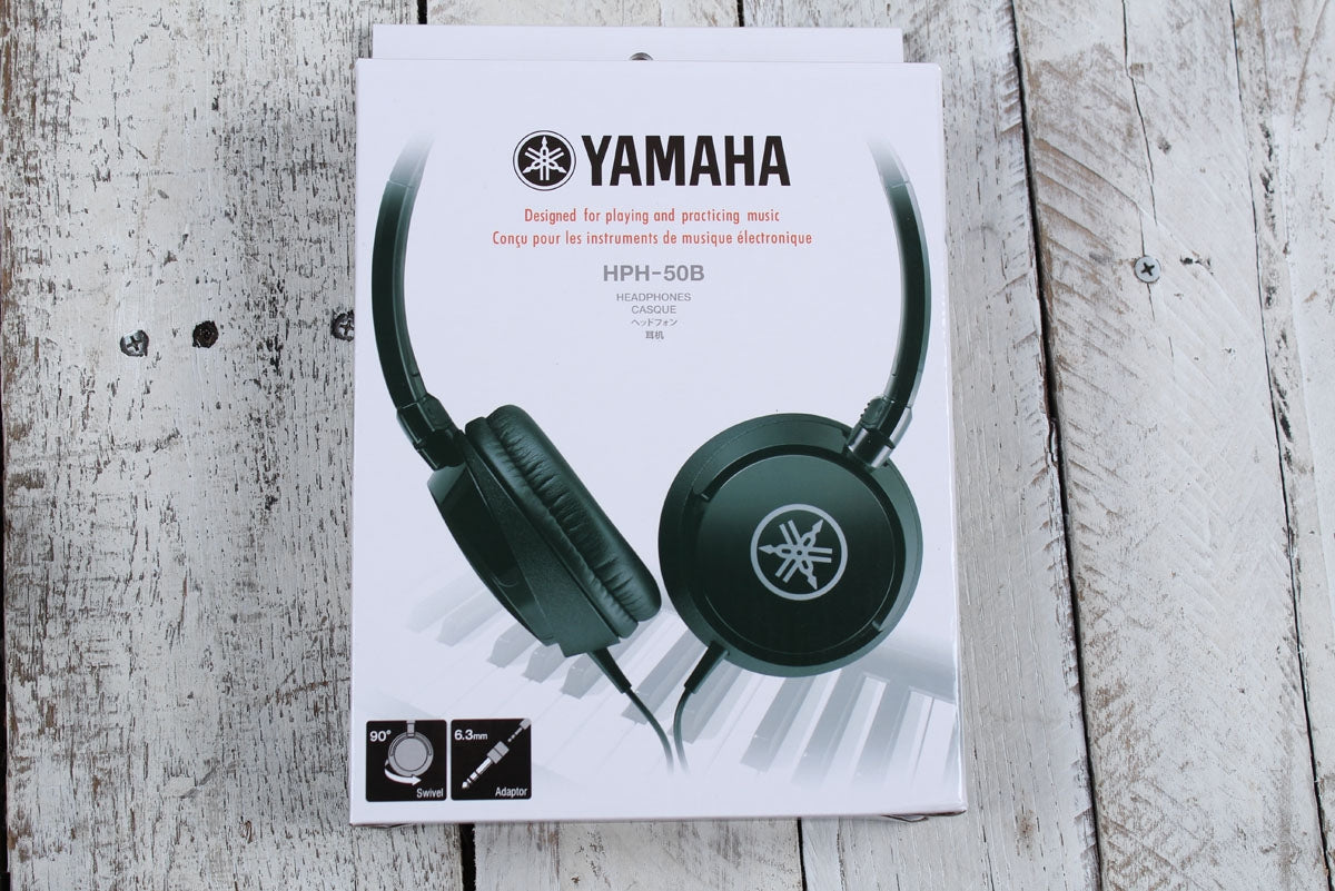 Yamaha HPH-50B Dynamic Closed Back Headphones with Adjustable Headband Black Secondary image