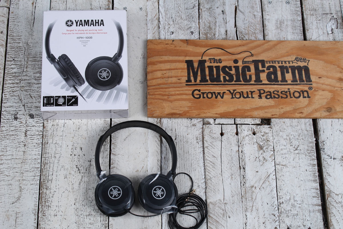Yamaha HPH-100B Dynamic Closed Back Headphones with Adjustable Headband Black Secondary image