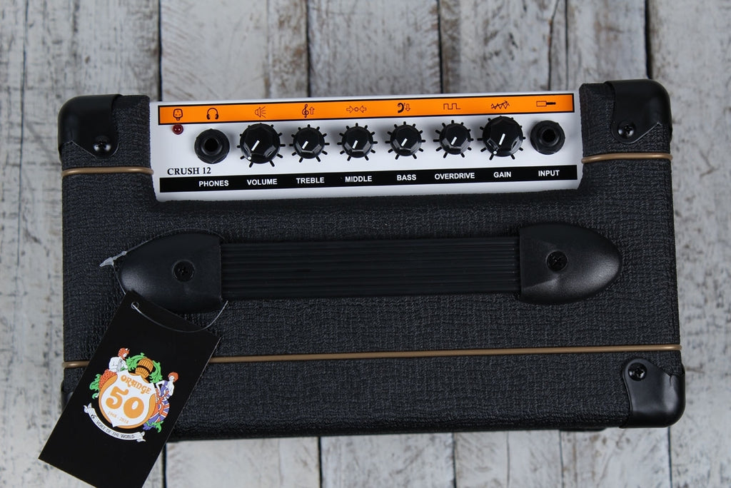 Orange CRUSH 12 Electric Guitar Combo Amplifier 12 Watt Solid State Amp Black