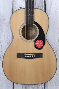 Fender® CP-60S Parlor Body Acoustic Guitar Solid Spruce Top Natural Gloss Finish