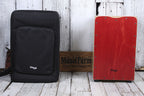 Stagg Standard Sized Birch Cajon Hand Drum Red Finish CAJ 50 M RD with Gig Bag