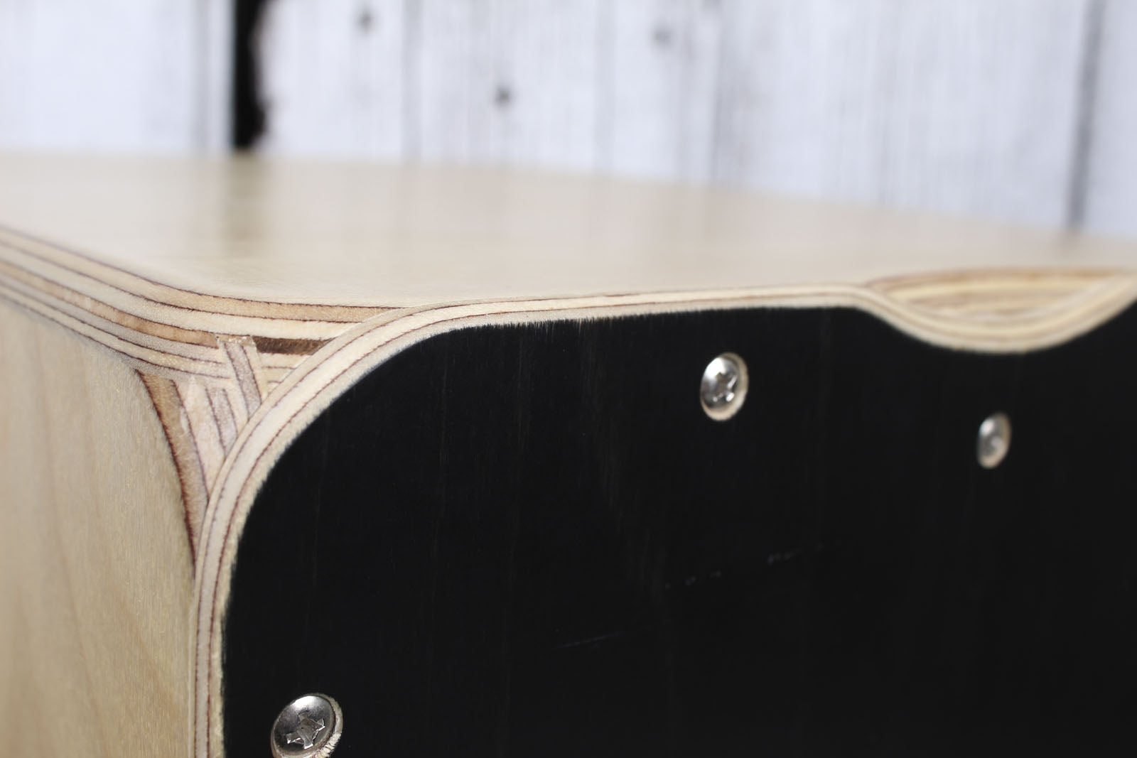 Stagg Birch Cajon Standard Sized Black Finish CAJ-50M BK with Padded Gig Bag