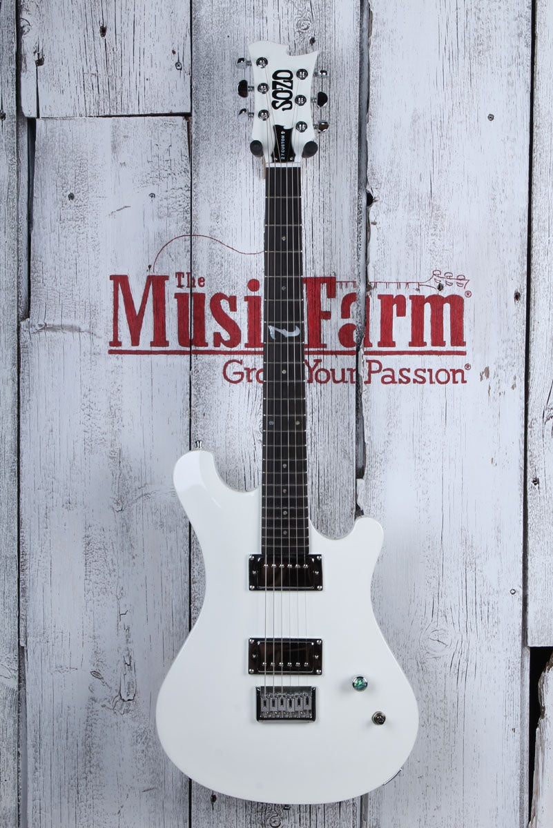Sozo Z Series Z7CUSTOM Z7 Custom Electric Guitar Snow White with Hardshell Case