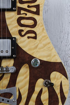 Sozo Z Series Z1LZRNA Electric Guitar Laser Etched Natural with Hardshell Case