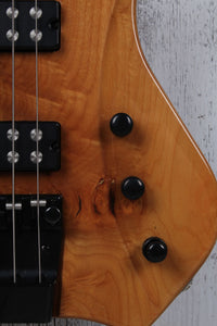 Sozo Z Series Render 4 String Electric Bass Guitar Maple Burl w Hardshell Case