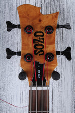 Load image into Gallery viewer, Sozo Z Series Render 4 String Electric Bass Guitar Maple Burl w Hardshell Case