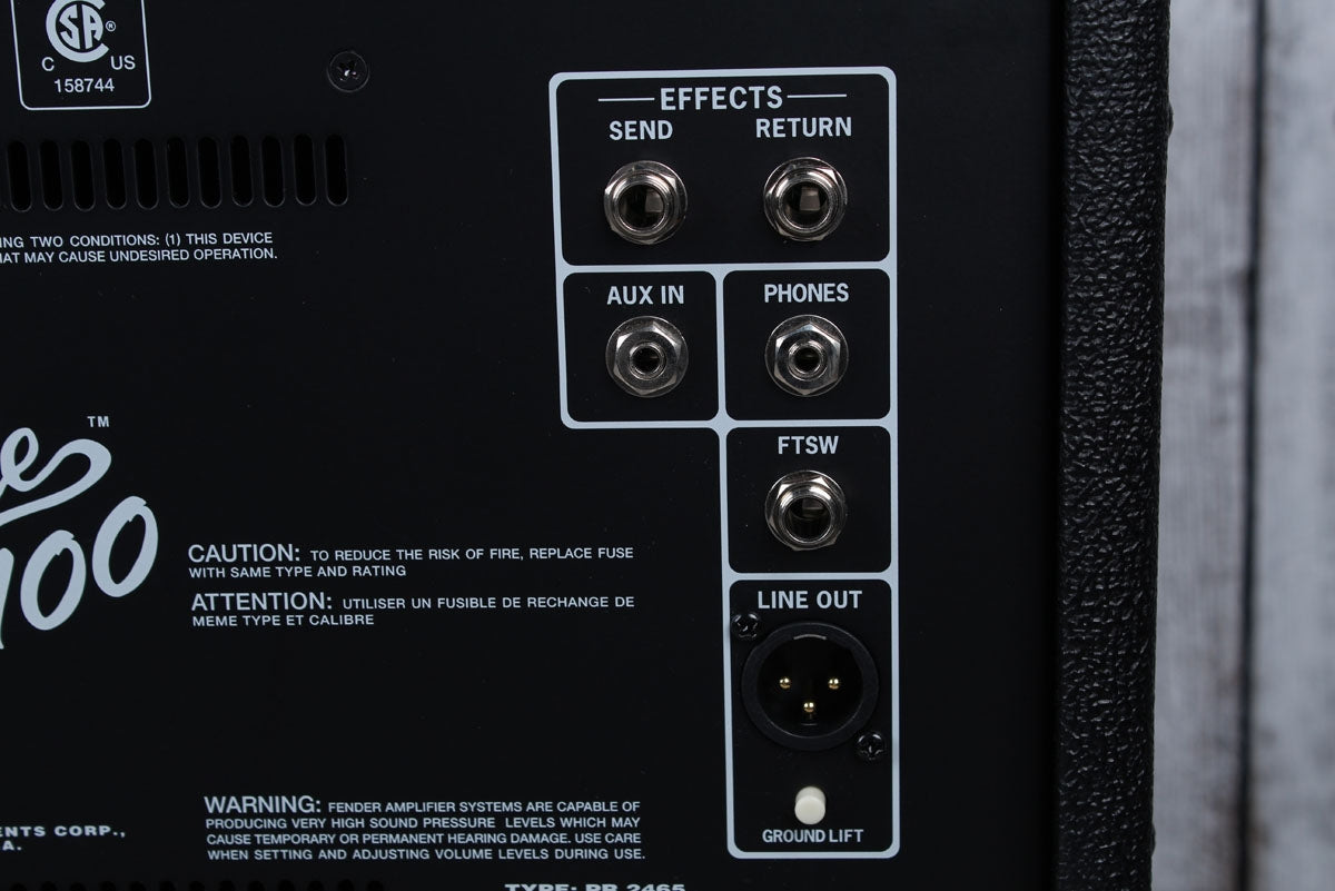 Fender® Rumble 100 Electric Bass Guitar Amplifier 100 Watt 1 x 12 Combo Amp