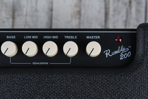 Fender® Rumble 200 Electric Bass Guitar Combo Amplifier 200 Watt 1 x 15 Amp