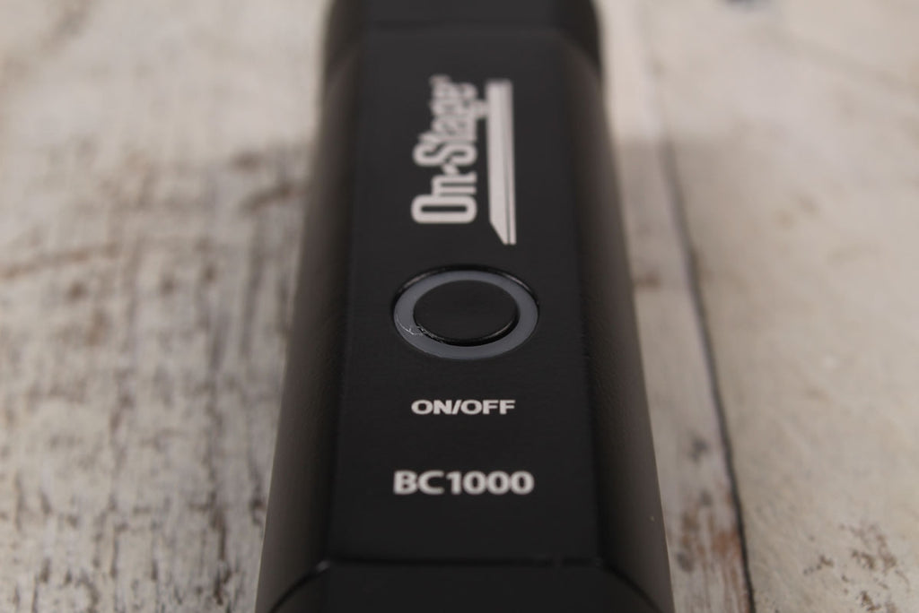 On Stage BC1000 XLR Bluetooth Receiver with Rechargeable Battery and USB Cable