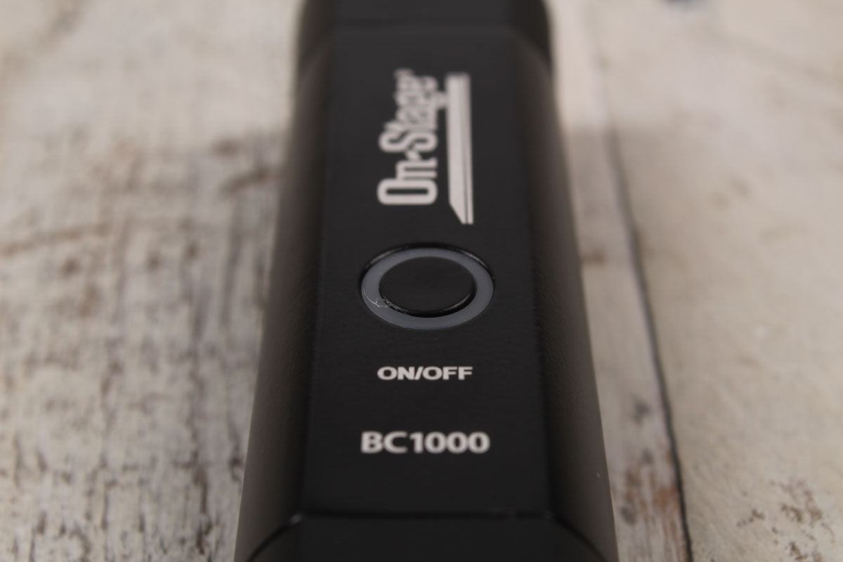 On Stage BC1000 XLR Bluetooth Receiver with Rechargeable Battery and USB Cable