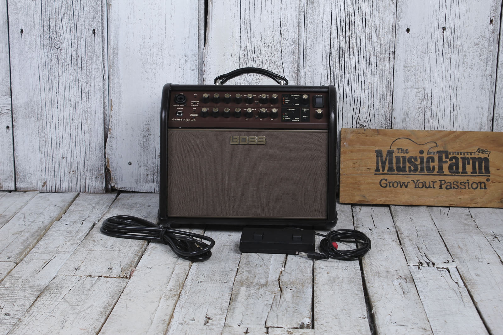 Boss Acoustic Singer Live Acoustic Guitar & Vocal Amplifier 60W Amp w  Footswitch