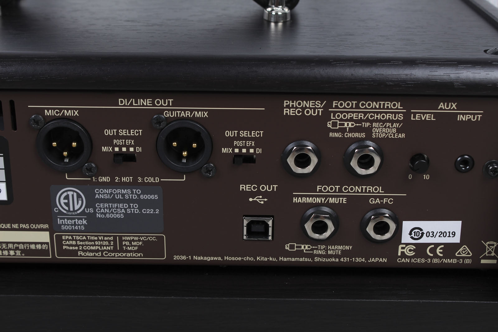 Boss Acoustic Singer Live Acoustic Guitar & Vocal Amplifier 60W Amp w Footswitch