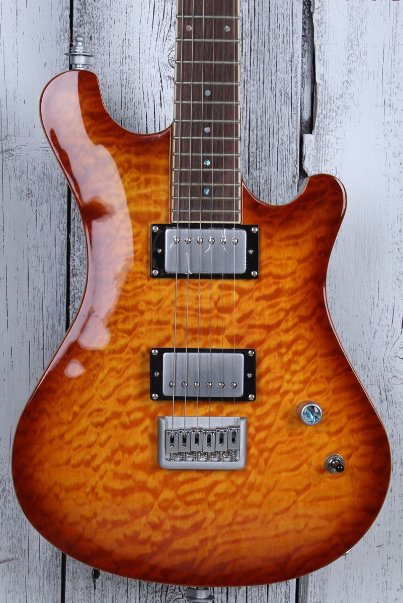 Sozo Z7 Electric Guitar Quilt Maple Top Honeyburst with Hardshell Case Z7HBQV2 Main image