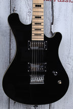 Sozo Z Series ZCBKV2 Double Cut Electric Guitar Classic Black w Hardshell Case