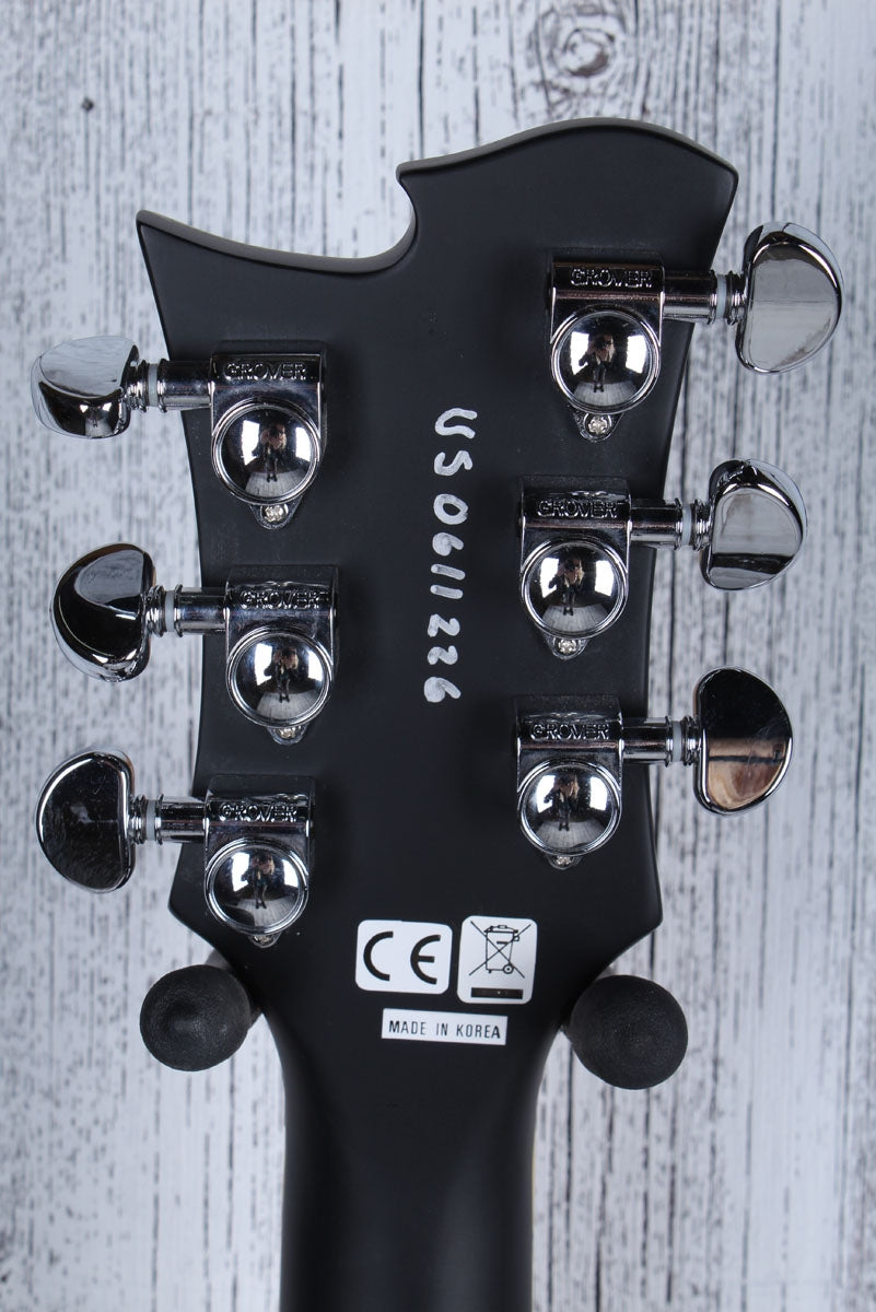 Sozo Z Series ZCBKV2 Double Cut Electric Guitar Classic Black w Hardshell Case