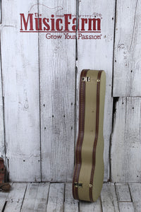 Stagg Vintage Style Tweed Deluxe Hardshell Case for Tenor Ukulele GCX-UKT GD