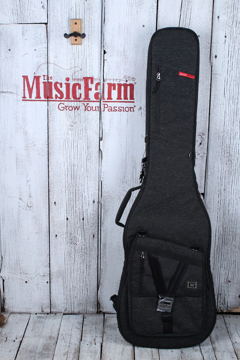 Gator Transit Series Bass Guitar Gig Bag with Charcoal Black Exterior