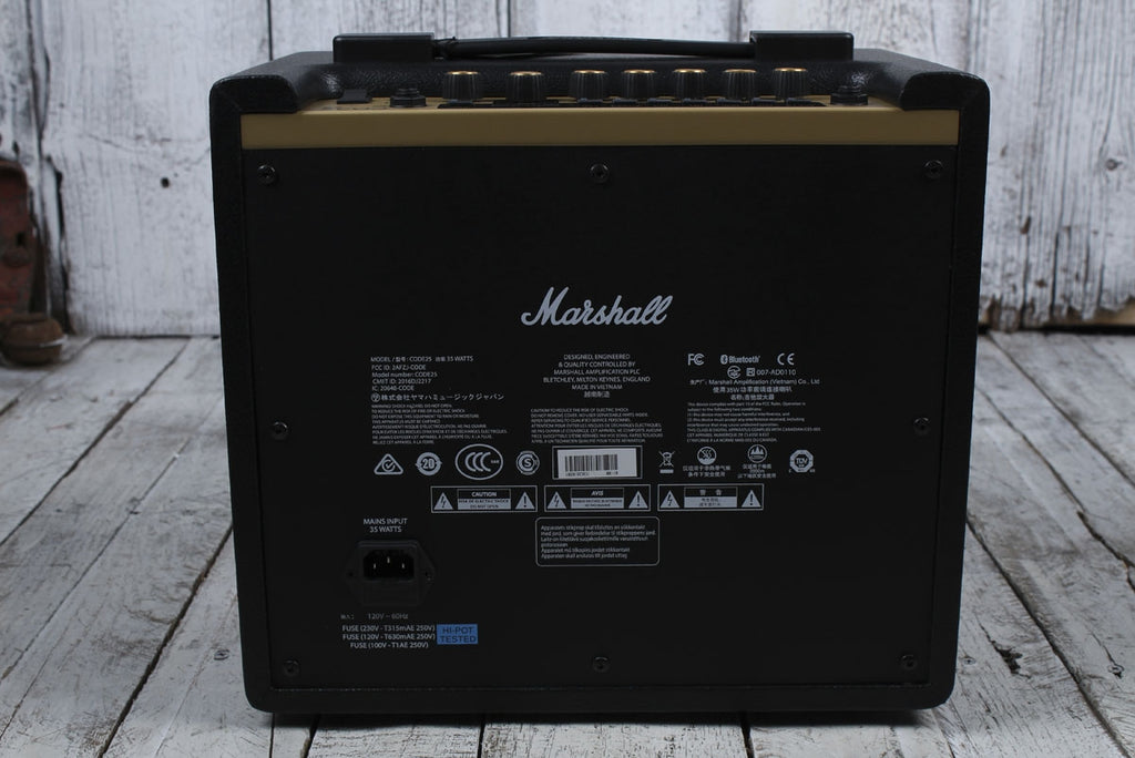 Marshall CODE 25 Electric Guitar Modeling Amplifier 25 Watt Bluetooth Combo Amp