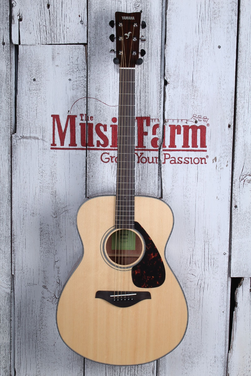 Yamaha FS Series FS800 Concert Body Acoustic Guitar Solid Spruce Top Natural