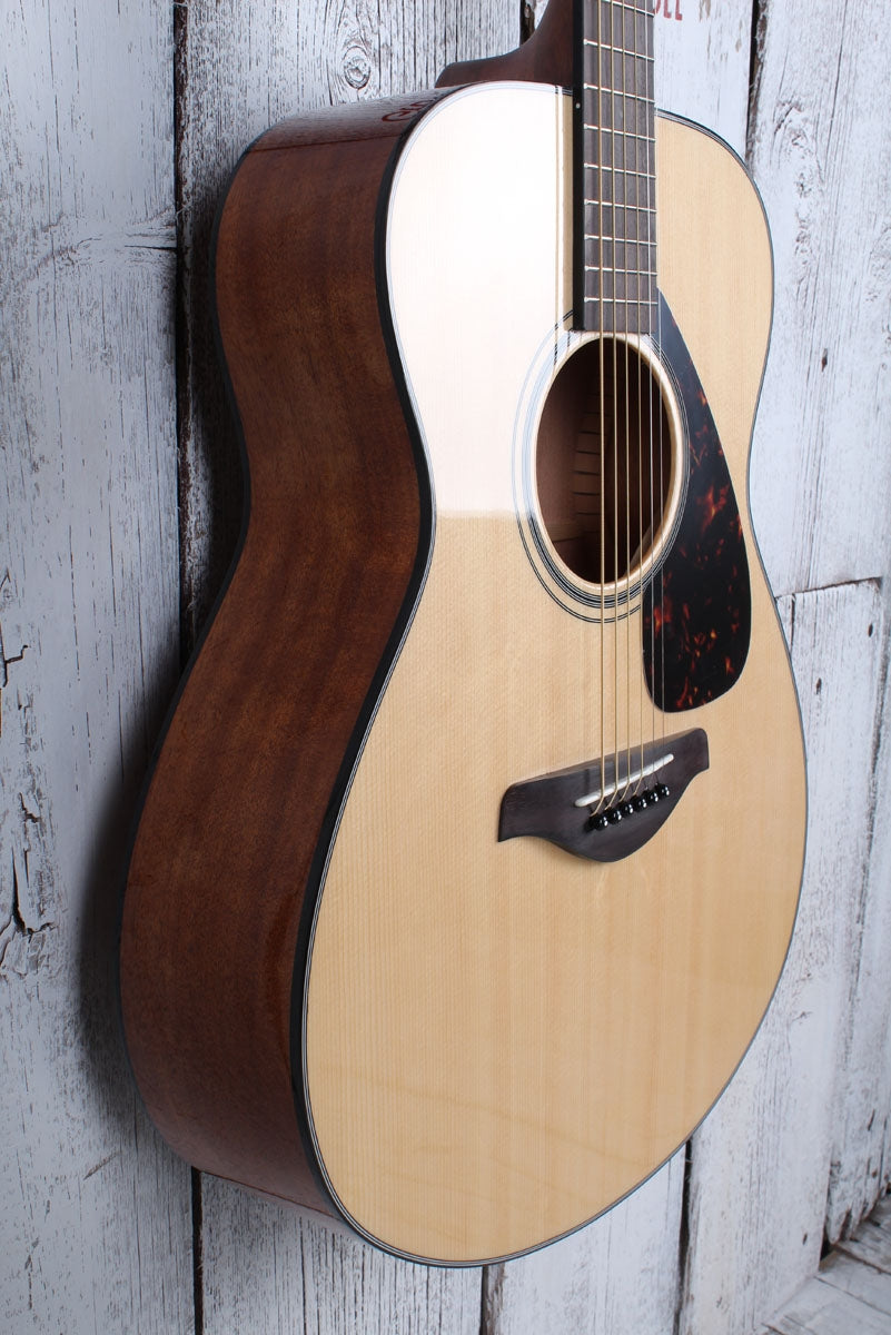 Yamaha FS Series FS800 Concert Body Acoustic Guitar Solid Spruce Top Natural
