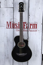 Load image into Gallery viewer, Yamaha 3/4 Travel Size Acoustic Electric Guitar Black APXT2 BL with Gig Bag