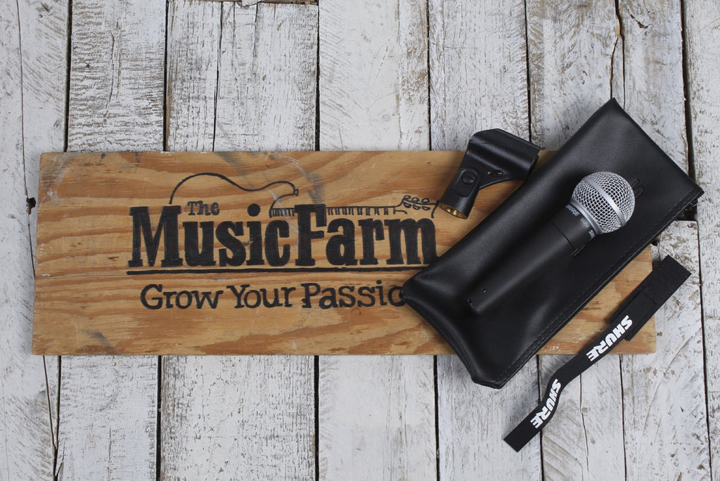 Shure SM58 Dynamic Vocal Microphone Cardioid Pickup Pattern with Clip and Pouch