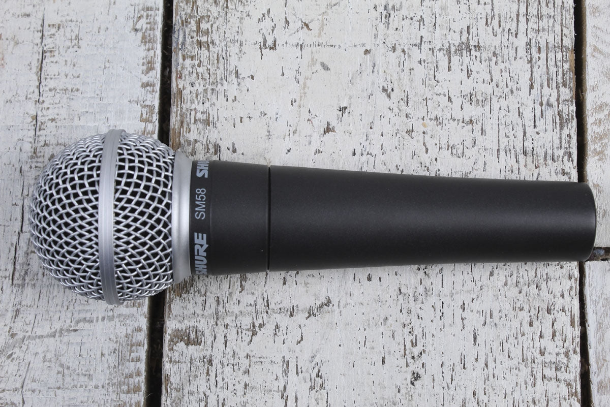Shure SM58 Dynamic Vocal Microphone Cardioid Pickup Pattern with Clip ...