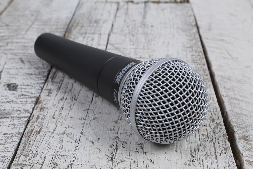 Shure SM58 Dynamic Vocal Microphone Cardioid Pickup Pattern with Clip and Pouch