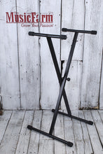 Load image into Gallery viewer, On Stage KS7190 Classic Single X Metal Keyboard Stand Adjustable Height &amp; Width