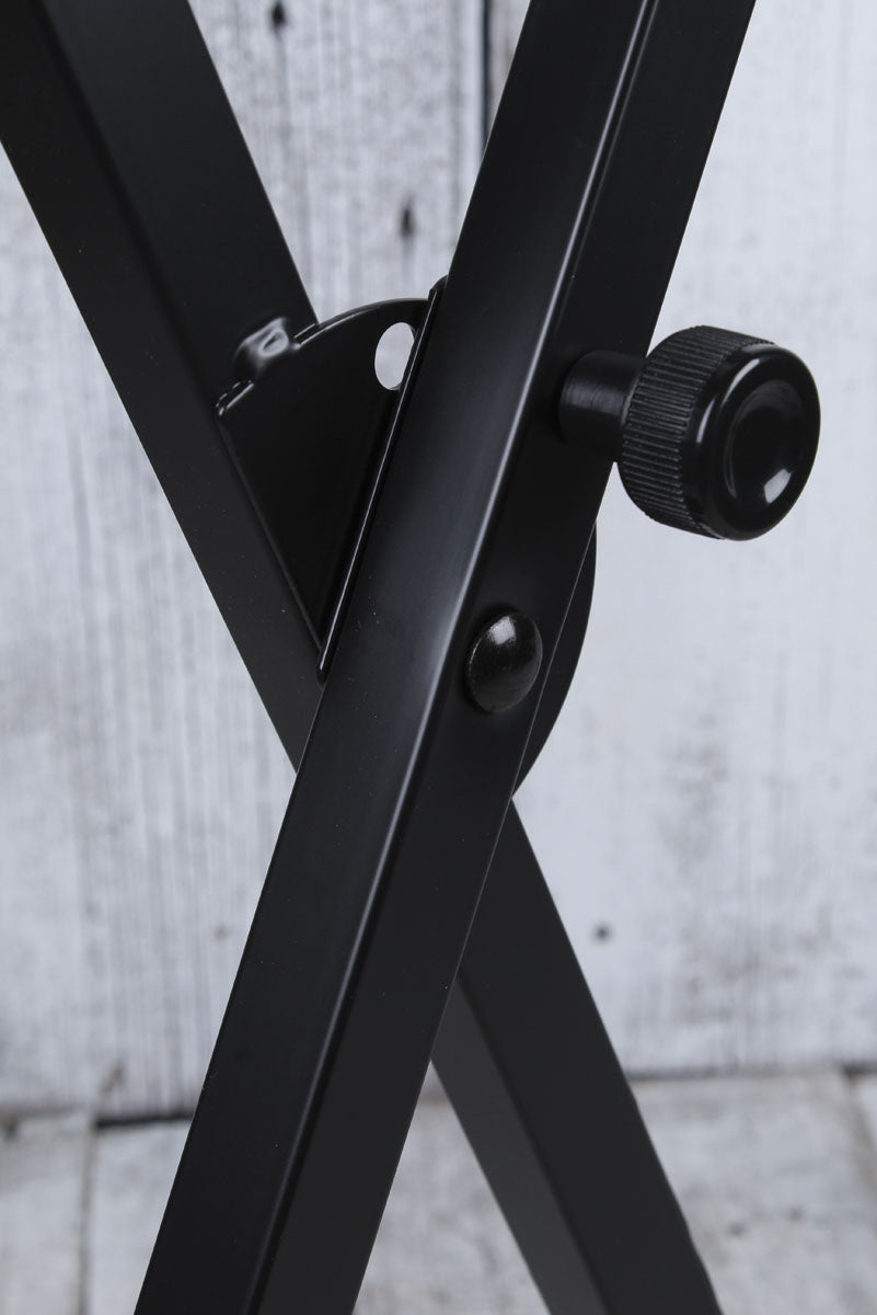 On Stage KS7190 Classic Single X Metal Keyboard Stand Adjustable Height & Width