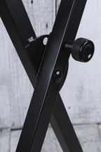 On Stage KS7190 Classic Single X Metal Keyboard Stand Adjustable Height & Width