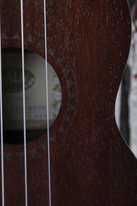 Kala Satin Mahogany Soprano Ukulele Bundle KA-15S w Gig Bag Tuner Strings Strap