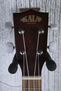 Kala Satin Mahogany Soprano Ukulele Bundle KA-15S w Gig Bag Tuner Strings Strap