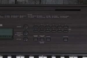 Yamaha PSR-E360 61 Key Touch Sensitive Portable Keyboard Walnut w Power Supply