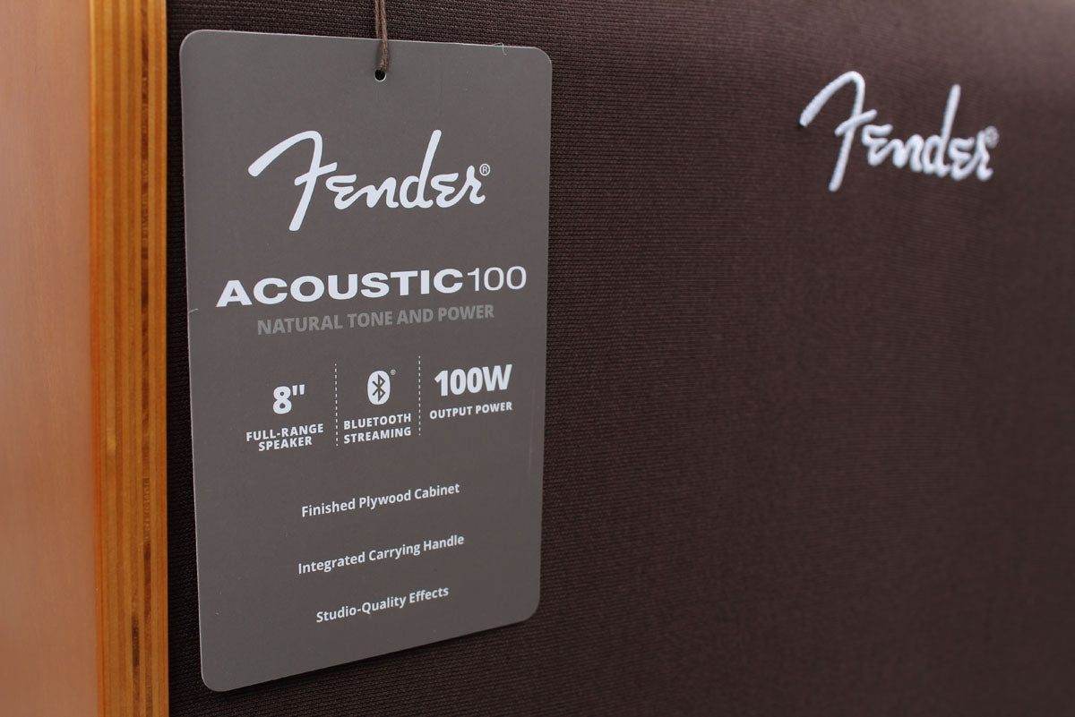 Fender® Acoustic 100 Acoustic Guitar Amplifier 100 Watt 1 x 8 Amp with Bluetooth
