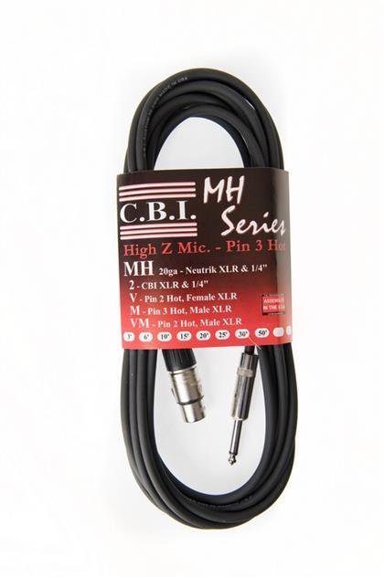 CBI MH Series 20 Foot Neutrik Male XLR to Male 1/4