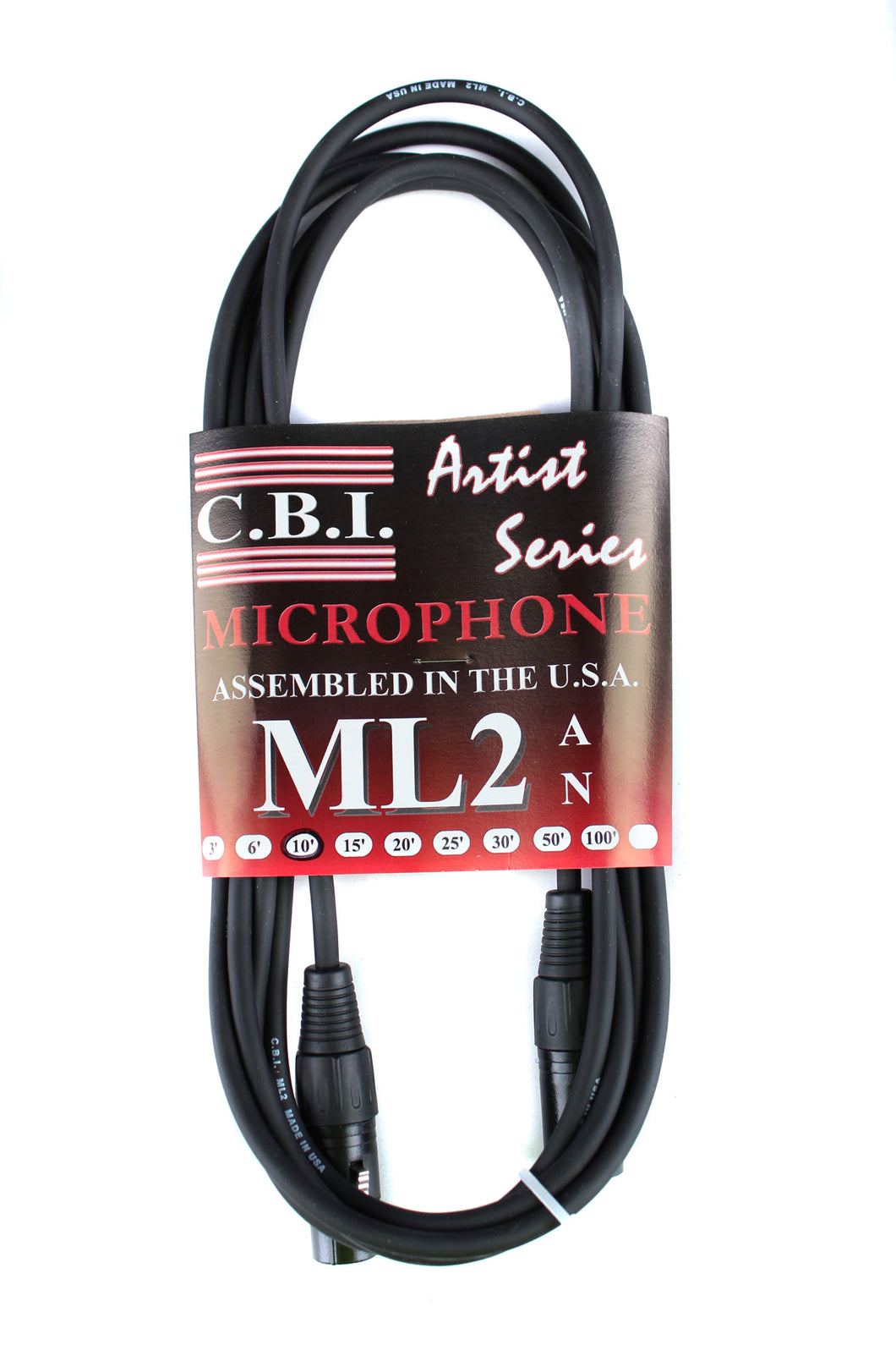 CBI Artist Series XLR to XLR Microphone Cable 10'