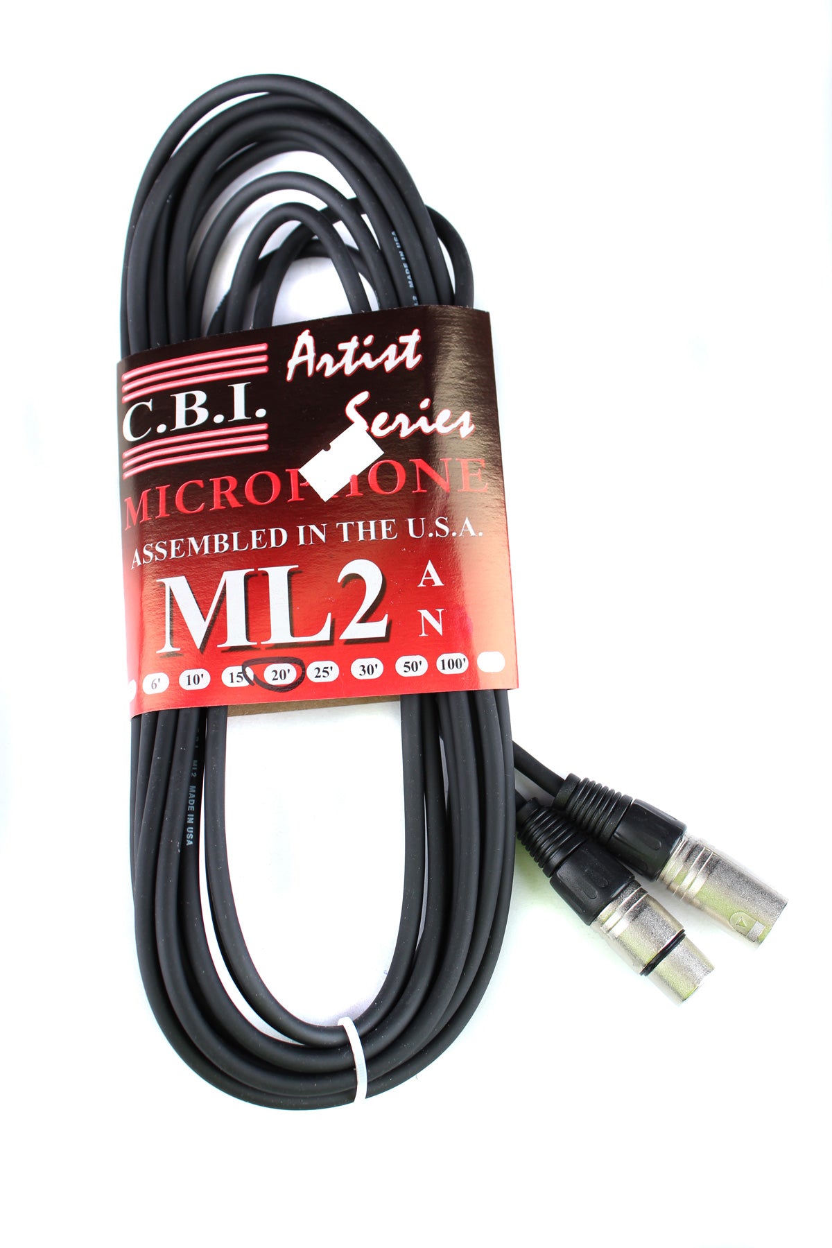 CBI Artist Series XLR to XLR Microphone Cable 20' Main image