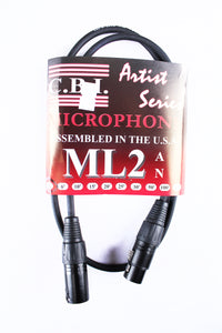 CBI Artist Series XLR to XLR Microphone Cable 3'