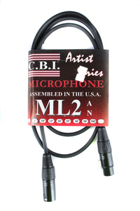 CBI Artist Series XLR to XLR Microphone Cable 6'