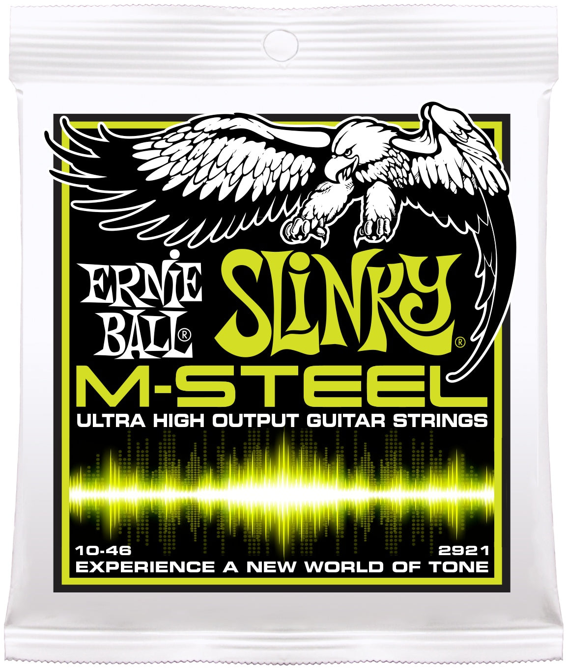 Ernie Ball 2921 M-Steel Regular Slinky Electric Guitar Strings, 10-46 Main image