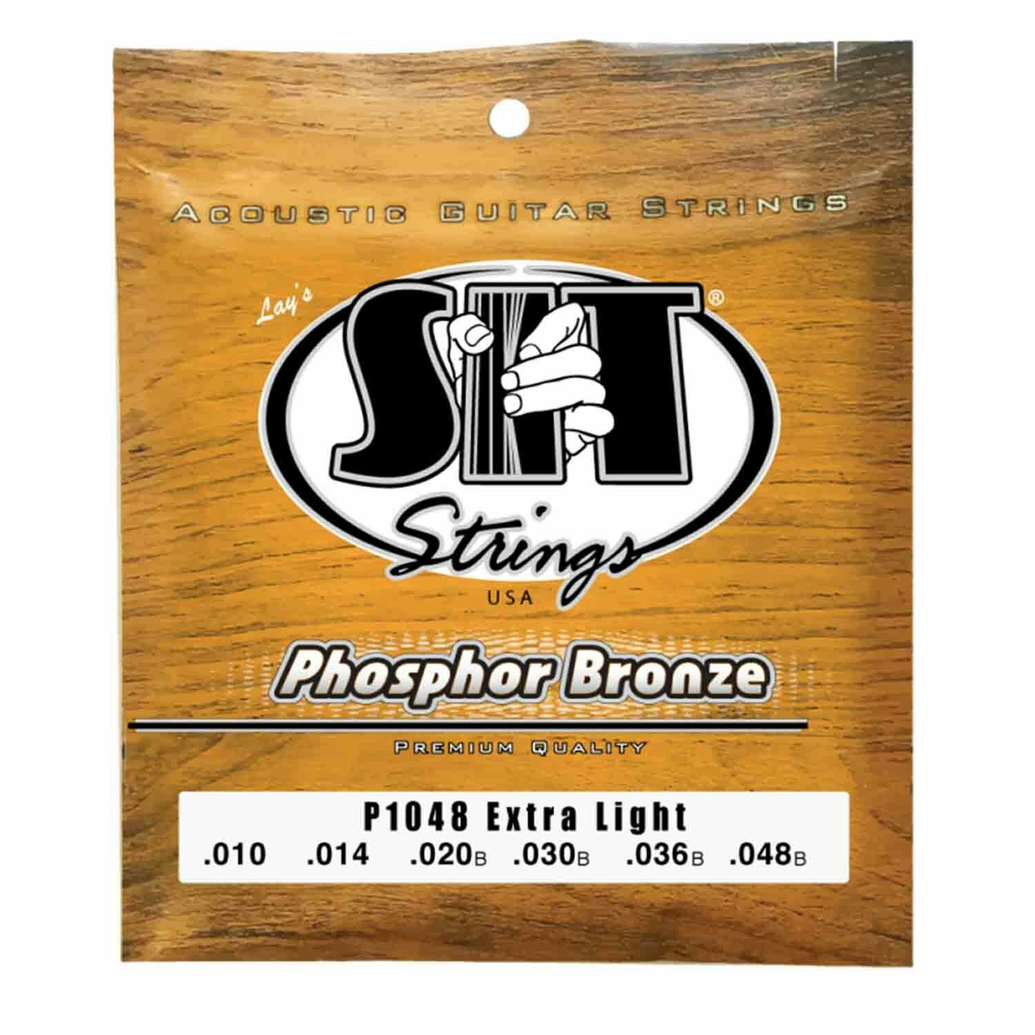 SIT P1048 Extra Light Acoustic Phosphor Bronze Extra Light Guitar Strings - 10-48