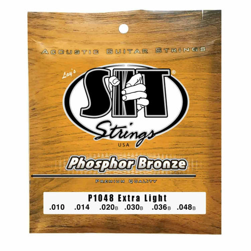 SIT P1048 Extra Light Acoustic Phosphor Bronze Extra Light Guitar Strings - 10-48