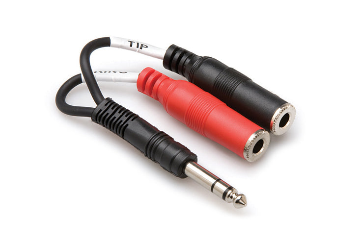 Hosa Technology YPP-117 - Stereo Breakout - Y-Cable - 1/4 TRS to Dual 1/4 TSF Main image