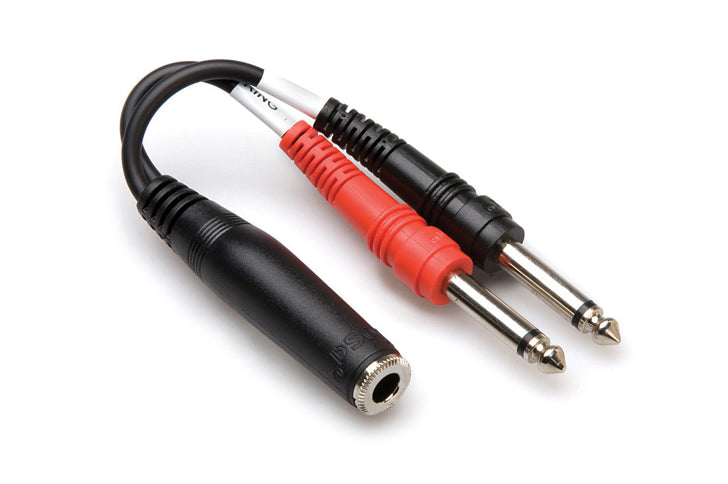 Hosa Technology YPP-136 - Stereo Breakout - Y-Cable - 1/4 TRSF to Dual 1/4 TS Main image