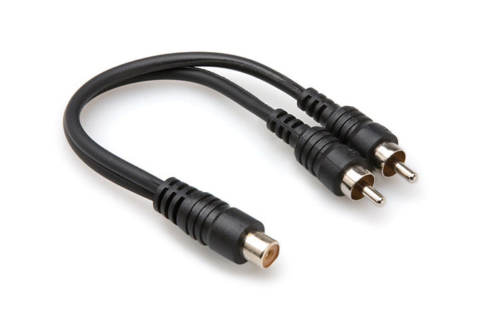 Hosa Technology YRA-105 Y Cable - RCAF to Dual RCA