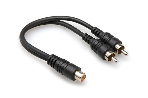 Hosa Technology YRA-105 Y Cable - RCAF to Dual RCA